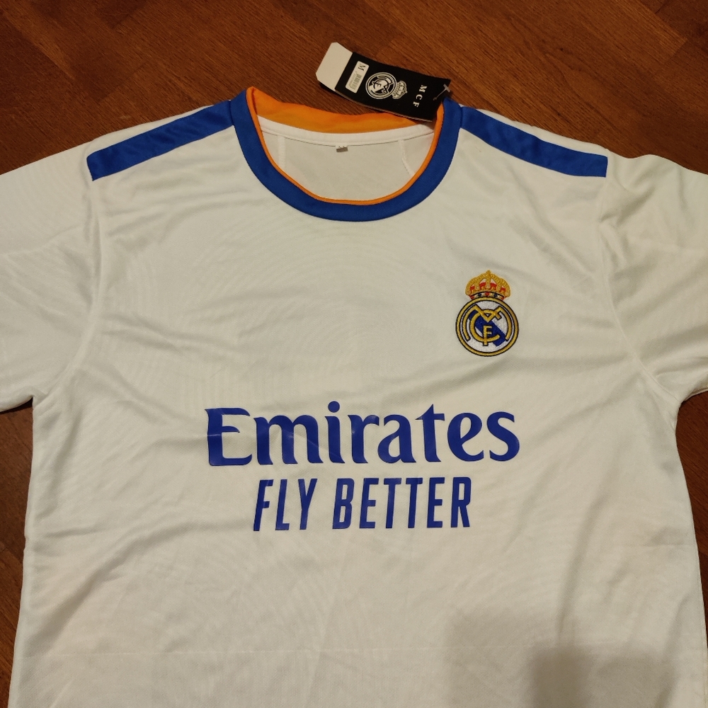 Real Madrid FC soccer football jersey NWT